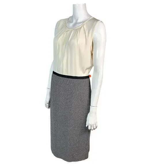 Hobbs London dress size 10 tweed professional corporate work secretary cream - Picture 4 of 13